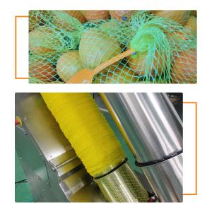 Pp Onion Garlic Carrot Mesh Bag Packing Machine Stainless Steel 304 Material