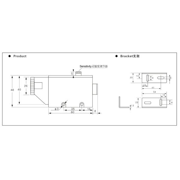 Engineering Color Mark Photoelectric Proximity Sensor , Color Detector Sensor