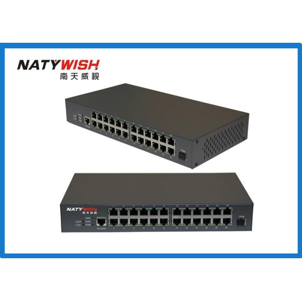 Metal Shell 24 FE Ports MDU ONU , Black Color EPON ONU For Broadband Access