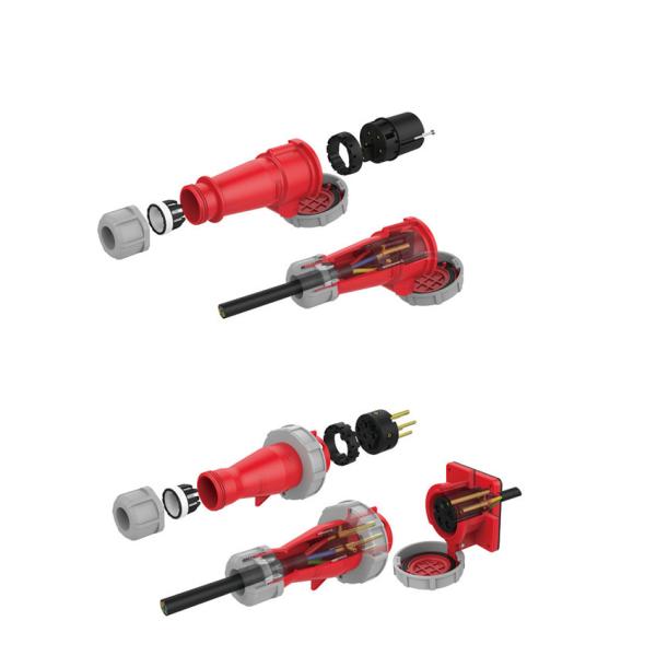 16 amp CE certificated 4 pole industrial equipment installation fitting Connector for aviation and dock
