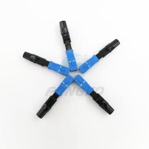 Quality SC UPC Fiber Optic Fast Connector For FTTH Drop Cable Field Termination for sale