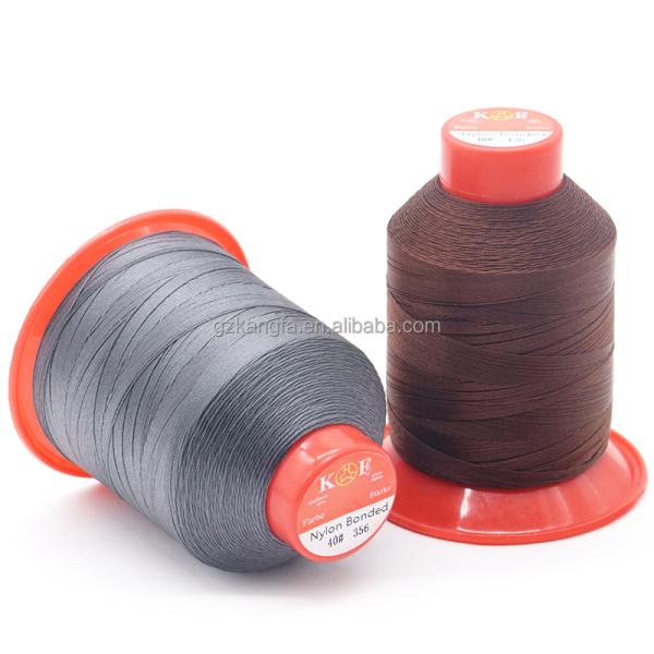 1200g/roll Twisted 100% Nylon6.6 Bonded Thread Tex 70 210d/3 for Sewing Leather Shoes