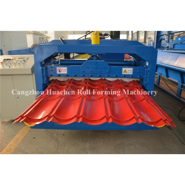 Color Steel Glazed Tile Roll Forming Machine / Roof Wall Cladding Roll Former Machine