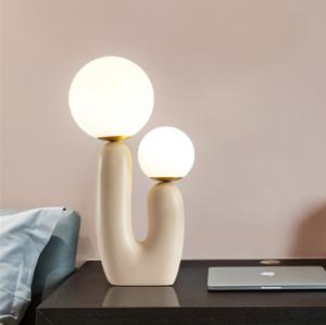 Quality Post-modern Led Table Lamp Resin Glass Ball Table Lamps For Living Room Bedroom Table light(WH-MTB-09） for sale