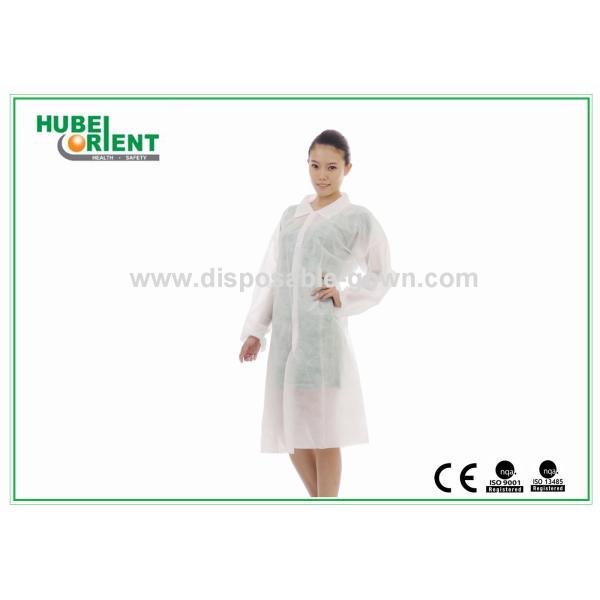 PP Disposable Lab Coats/Custom Disposable Lab coat Protective With Snap For prevent pollution
