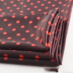 Quality Rusha Textile  Knit Poly FDY Spandex Polka Dots Both Sides Print Fabric For Underwear for sale