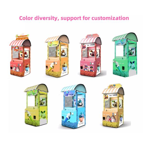 Hardware Material Refrigerated Vending Machine / Ice Cream Claw Machine