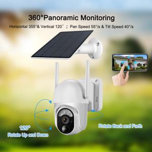 Quality Outdoor Security 3G 4G PTZ Camera Pan Tilt 5W Solar Panel Surveillance Camera Wireless for sale
