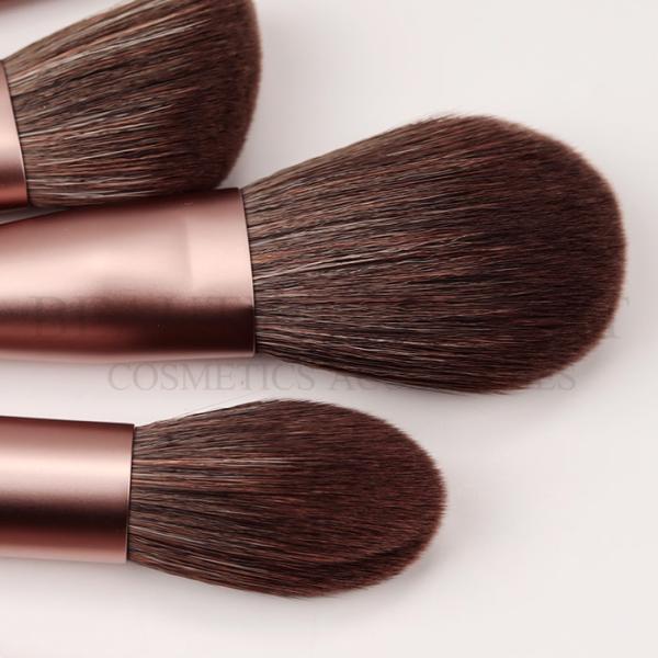 High End Professional 9pcs Face Makeup Brush Set With Special Bubinga Wooden Handle