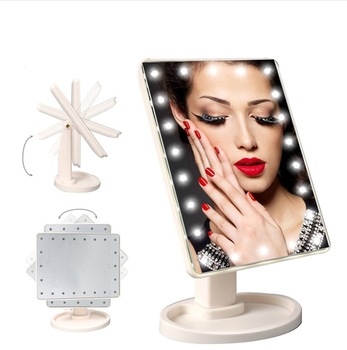 20LED 360degree Moving Led Strip Lights Around Mirror For Makeup 10x