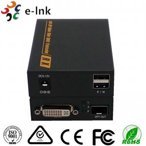 China Signal EDID LC Connector DVI Video To Fiber Converter 4K X 2K 3860*2160 30Hz 3D on sale