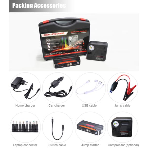 Air Compressor 24v Jump Starter / Multi Function Jump Starter 10000mah