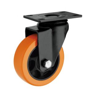 75mm 3inch Rotating PU/PVC Caster Wheel for Industrial Trolley Furniture in