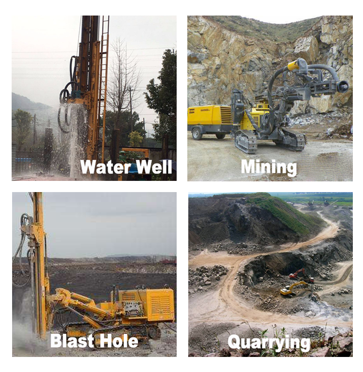 Down The Hole Rock Drilling Tools Tungsten Carbide Rock DTH Hammer Button Drill Bit for Rock Drilling