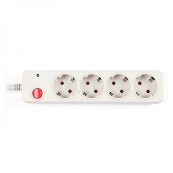 4 outlet Germany Type Extension Socket, With Surge Protector