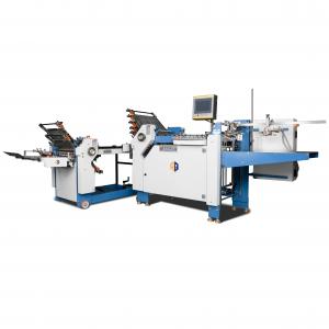 Quality A3 Paper Cross Fold Manual Leaflets Paper Folding Machine AOQI Air Suction Feeder for sale