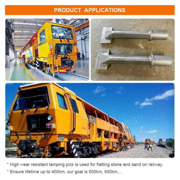 Tamping Tine Tools Tungsten Carbide Tips Carbide Wear Parts For Railway Industry