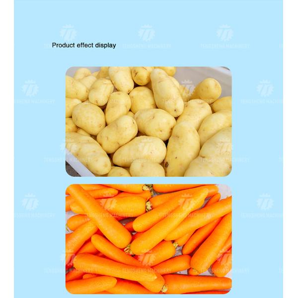 1500KG/H Ginger peeling cleaning machine potato yam peeling machine Wool roller cleaning peeling machine