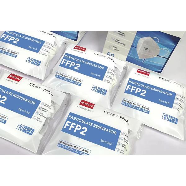 FFP2 Face Mask Particulate Respirator , FFP2 Filtering Half Mask , 1 Pcs Pack Or 10 Pcs Pack 50 Pcs /Box