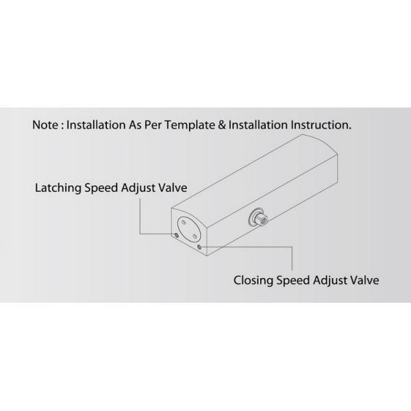 Euro Style Aluminum Door Closer Size 4 Backcheck Round Cover For 85kg Door