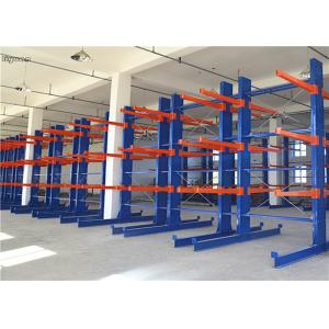 Quality Double Side Steel Structural Cantilever Racks For Pipes Lumber Sheet Shelves for sale