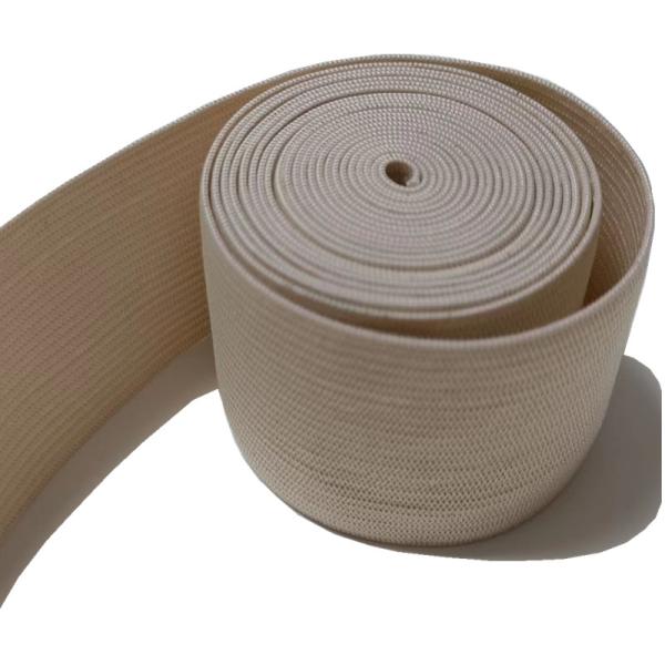 Flat Polyester Colorful Knitted Elastic Belt for Women Casual Garment