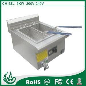 Quality No Flame Table Top Induction Deep Fryer 5kw With Stainless Steel Shell for sale