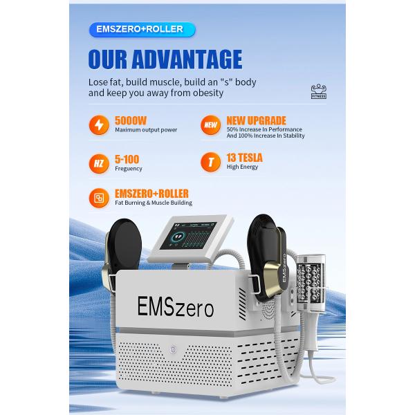 Ultrasonic Muscle Sculptinging Machine Zero Roller RF Body Slimming 13 Tesla