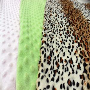 embossing minky fabric velboa