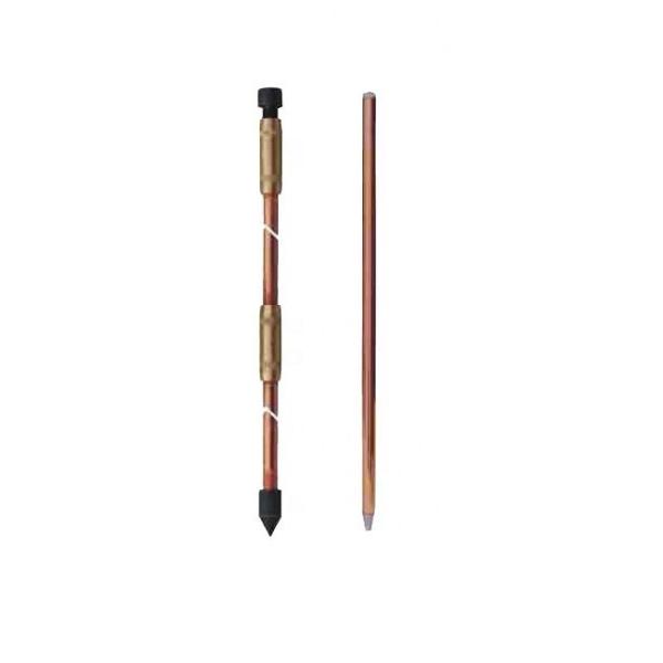 99.9% Electronic Copper Lightning Grounding Wire Threaded Pointed