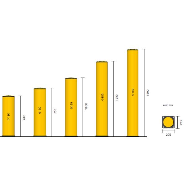 B06: Anti-Collision Guardrails Safety Post Warehouse Safety Bollard Traffic Guardrails