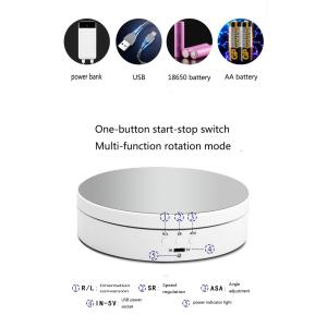 Rechargeable 360 Degree Electric Rotating Turntable For Photography Customized