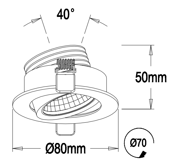 2016 Hot Sales High Effeciency Latest SMD 2835 180 Degree Adjustable Led Spotlight