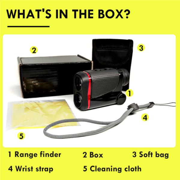 IPX7 Waterproof 6x24 Range Finder Bow Hunting 1500 Yard Rangefinder With Slope