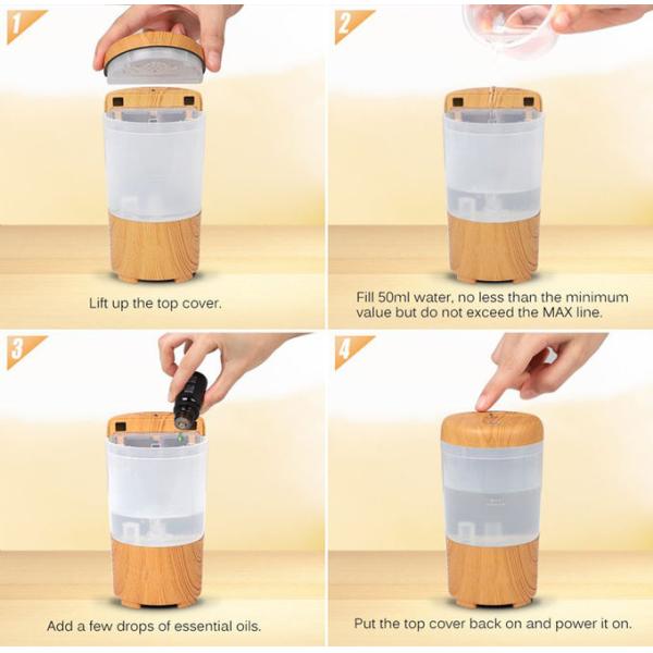 Whisper - Quiet Wood Grain 50ml USB Car Aroma Diffuser