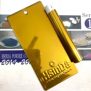 Quality Chrome Plating 24k Pure Gold Effect Double Coats Electrostatic Powder Coating For Luxury Furniture for sale