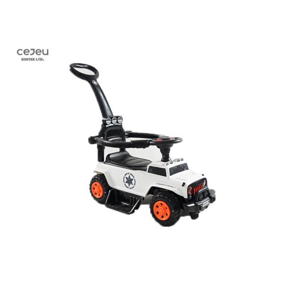 4 Wheel Musical Red Push Along Car With Handle 99*42*85CM 4.6KG