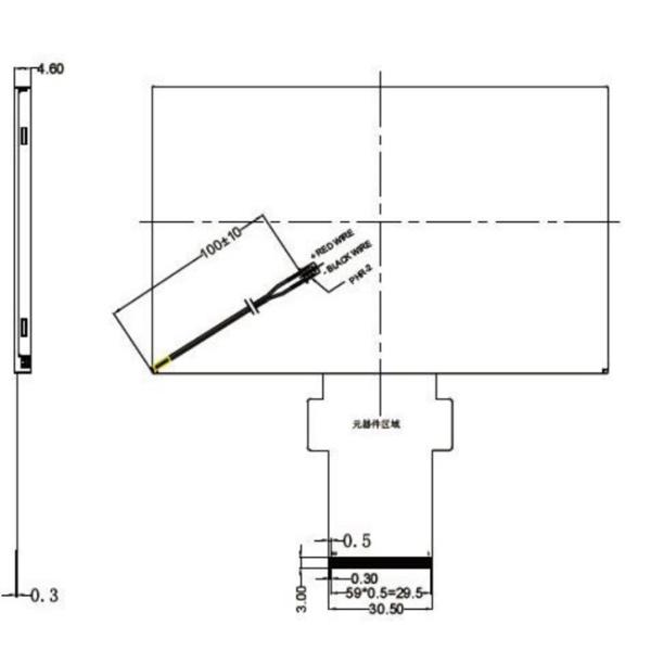 FHD Landscape IPS TFT LCD Display 5.7 Inch 60 Pin With LVDS Interface