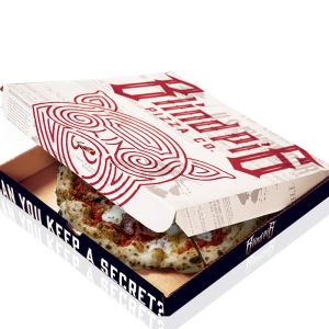 Cardboard Paper Printed Pizza Boxes Custom Folding Packaging 16x16