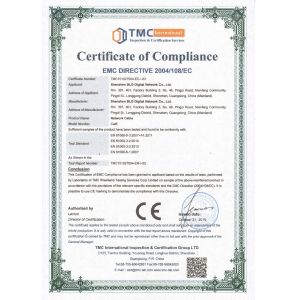 SHENZHEN BLG DIGITAL NETWORK CO., LIMITED Certifications