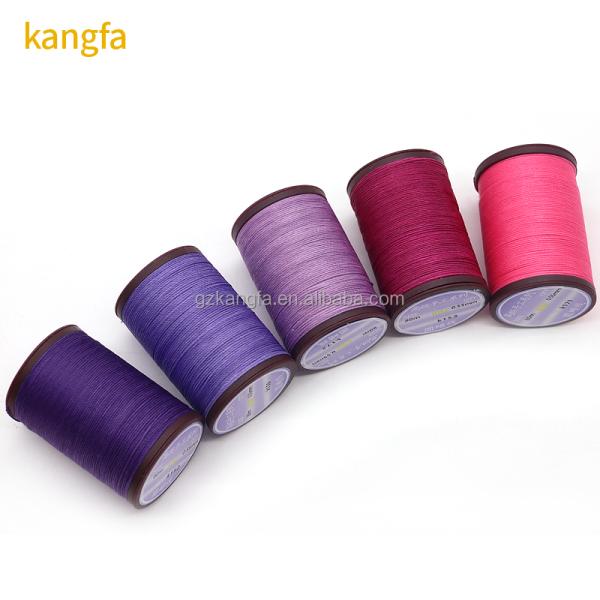 Red Kangfa Boho Leathercraft Thread 0.35-0.8mm for Sewing Round Waxed Genuine Needles