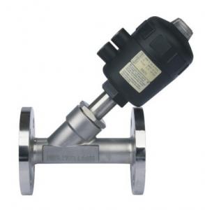 Quality Dn15-80 Pneumatic Flanged Angle Seat Valve CE/SGS/ISO9001 Specification for sale