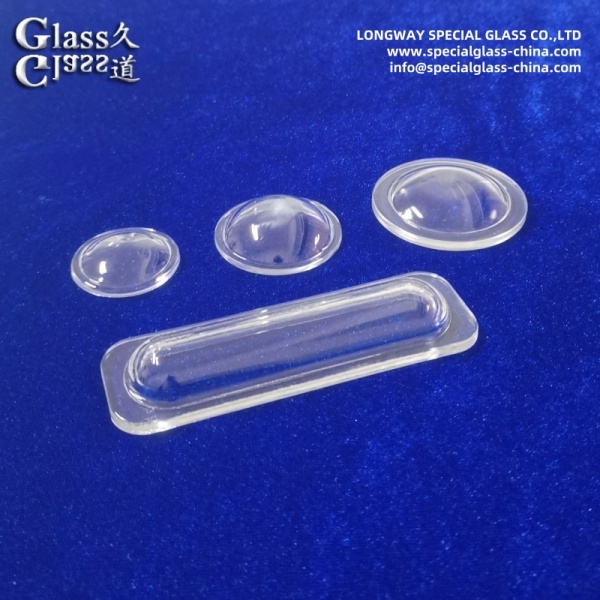 Custom Borosilicate Glass Beam-shaping LED lens for specialty lighting effects