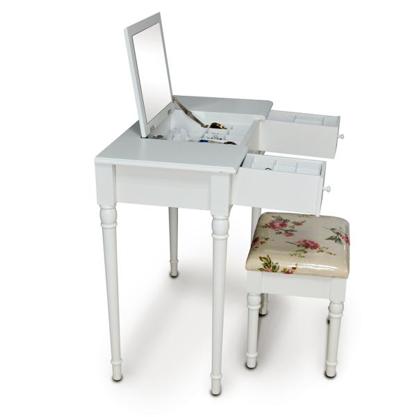 KD Package 74.5cm height Lockable Printed Makeup Dressing Tables