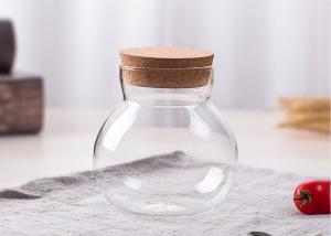 Quality 550ml Glass Food Storage Jars High Borosilicate Glass Unique Shape for sale