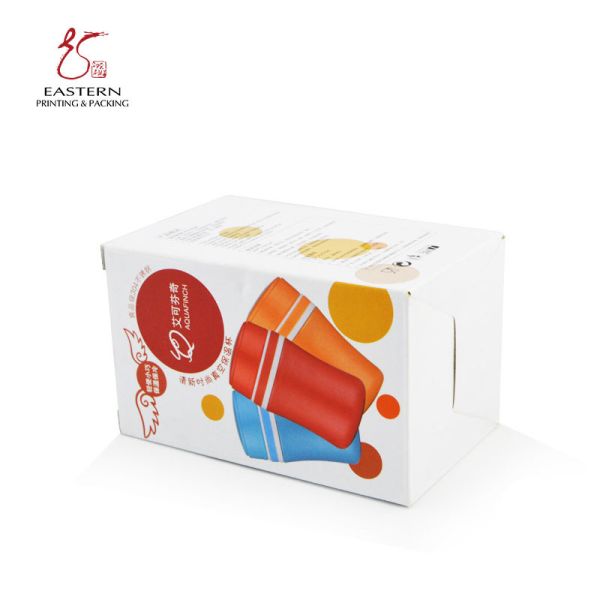 Custom Printed Water Bottle Box Packaging | Corrugated Cardboard Box with CMYK Printing