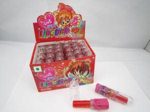 Quality 6g Sugar Boiled Light Up Lollipop Lipstick Shape Fun Candy 18 Months Shelf Life for sale