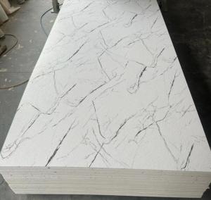 Quality Waterproof PVC Marble Sheet Glossy Surface 3mm Marble Sheet ODM for sale