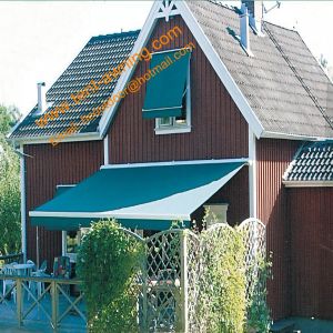 Quality 6x4m Patio Balcony Motorized Remote Control Automatic Large Retractable Awning for sale