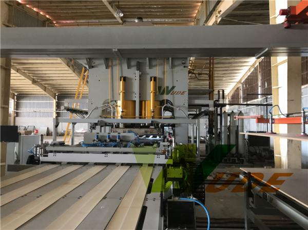 Embossed Double Sided Synchronous Laminating Line Hot Press For Furniture Boards